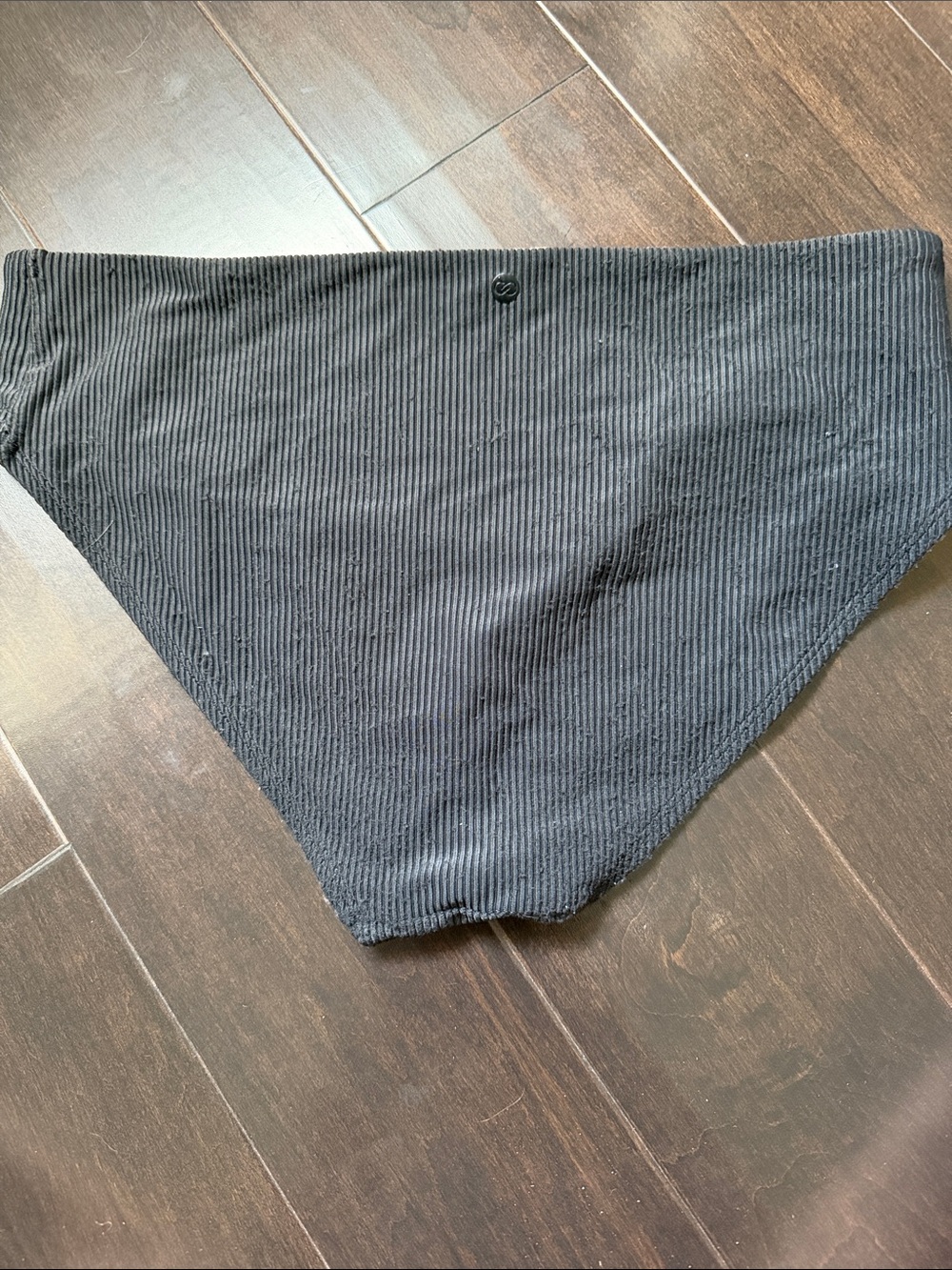 Calia Ladies Ribbed Black Bikini - Picture 2 of 5